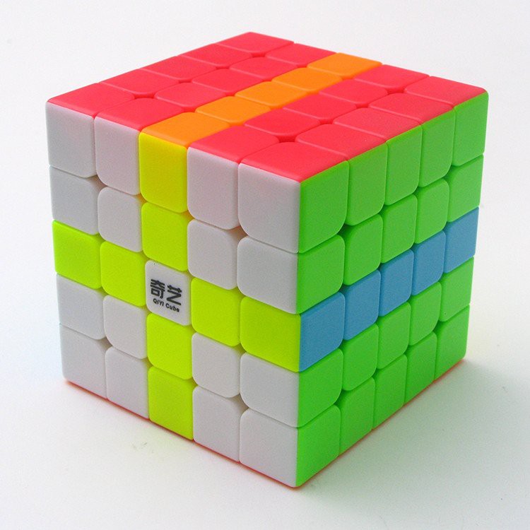 Rubik 5x5 Qiyi QiZheng S Stickerless - Rubik Tốc Độ Cao, Trơn mượt