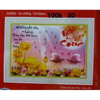 Tranh thêu chữ thập vợ chồng