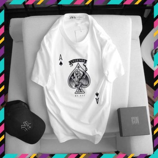SALE- Áo thun cao cấp ✅[COMBO 6 cái ] ✅ hình lá bài át bích - unisex