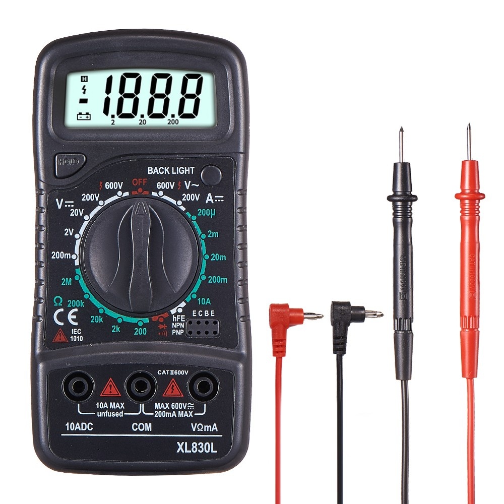 Đồng hồ vạn năng QHTITEC XL830L / DT-830B kỹ thuật số có màn hình LCD