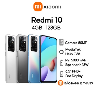 Điện thoại Xiaomi Redmi 10 4GB/128GB – Bốn camera AI 50MP | Màn hình 90Hz FHD+ Chính hãng