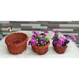 Combo set 3 giỏ mây tre cắm hoa