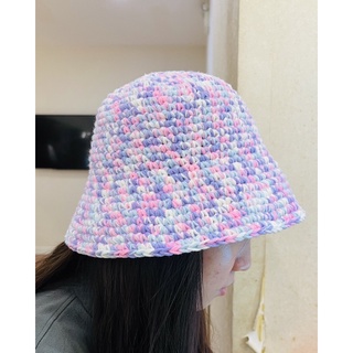 Nón Bucket ( len móc màu kẹo ngọt )