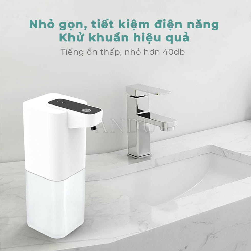 Máy Rửa Tay Phun Khử Khuẩn, Máy Đựng Xà Phòng Rửa Tay Dung Tích 400ml Tự Động Cảm Ứng Thông Minh Chất Lượng Cao