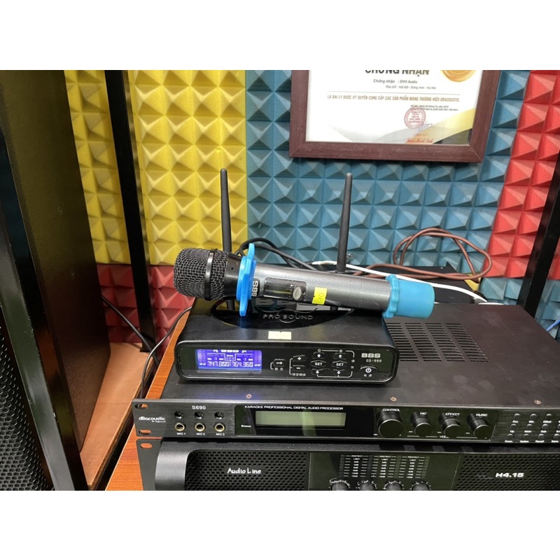 Mic bãi BBS đầu thu nhỏ GS-999, đời cao, hát karaoke cực hay