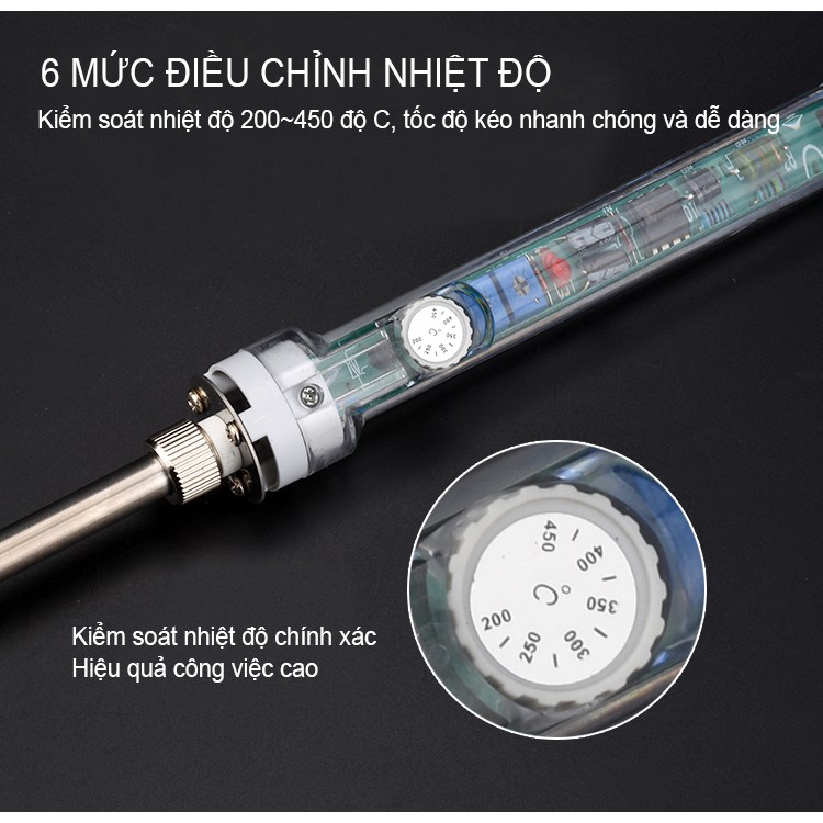 Mỏ Hàn Điều Chỉnh Nhiệt Độ NO 907 220V 60W