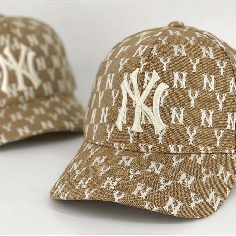 mũ cap mlb nâu trendy