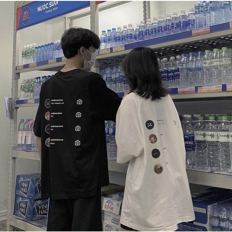 Áo thun sad boiz sadtagram tee logo nam nữ full tag Hàng cao cấp
