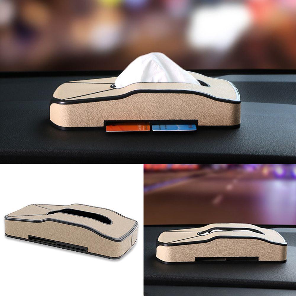 MAYSHOW Hộp Đựng Khăn Giấy / Thẻ Đa Năng Thông Dụng Cho Xe Hơi