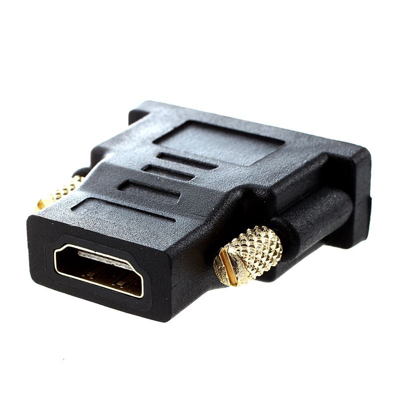 DVI to HDMI conversion adapter "HDMI: Female" "DVI 24 pin: male"
