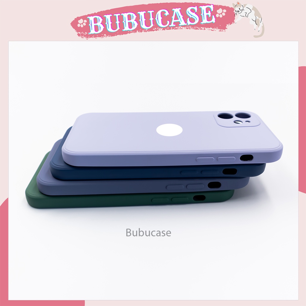 Ốp Iphone 12 Chống bẩn - Loại xịn - Logo táo - Lót nhung - Bảo vệ camera