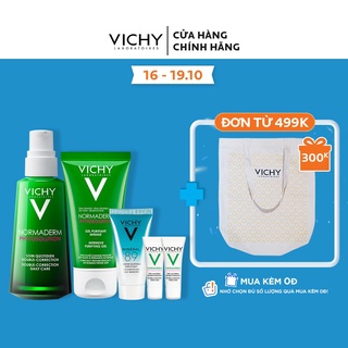 Bộ sản phẩm giúp giảm mụn & phục hồi da Vichy Normaderm Phytosolution
