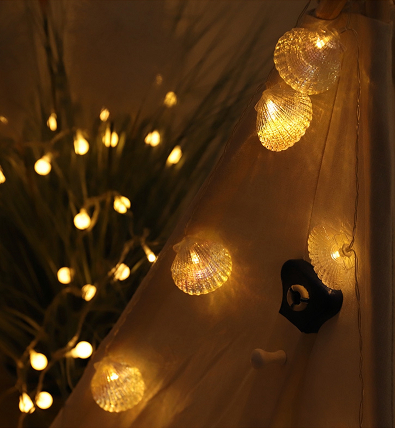 Dây Đèn Led Trang Trí Hình Vỏ Sò