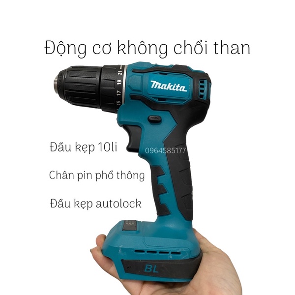 THÂN MÁY khoan pin makita 10li không chổi than chân pin phổ thông