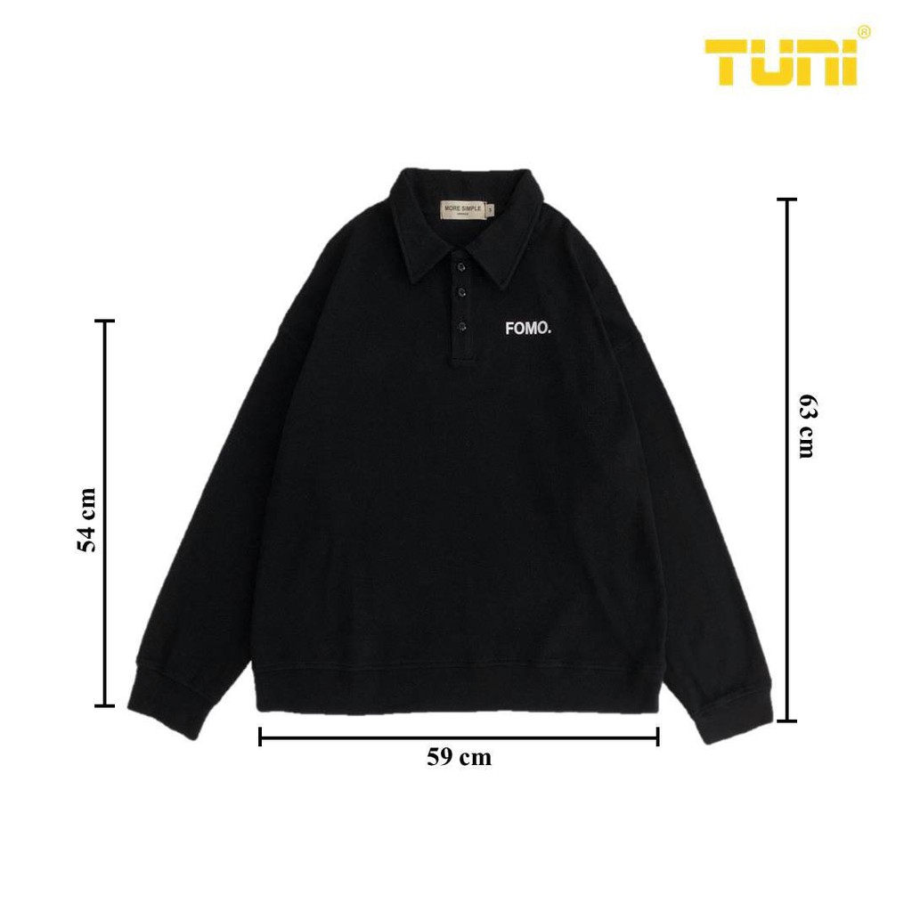 Áo Sweater Dài Tay Form Rộng Unisex POLO FOMO Phong Cách Ulzzang - Tuni Store