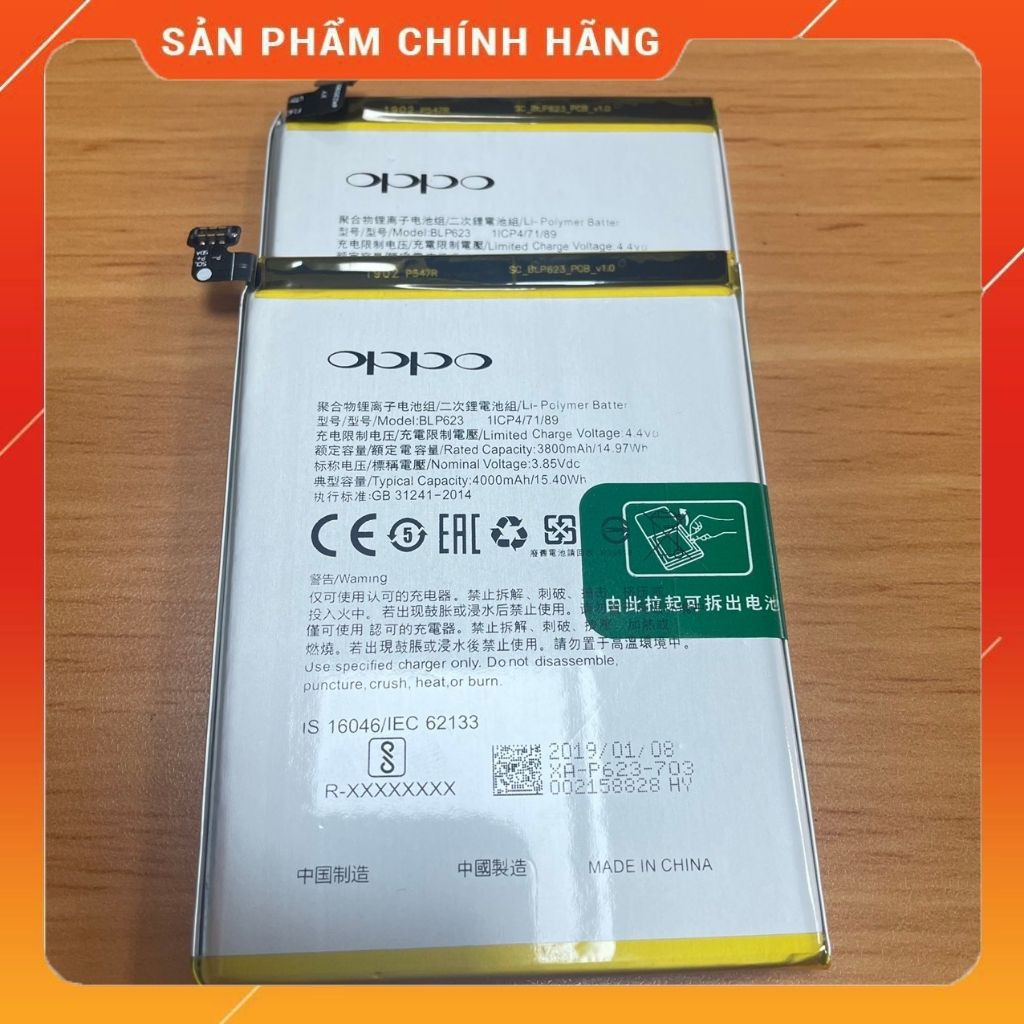 Pin Oppo F3 Plus BLP623 ZiN Dung Lượng 4000MAH Hàng Nhập Khẩu Bảo Hành 6 Tháng 1 Đổi 1