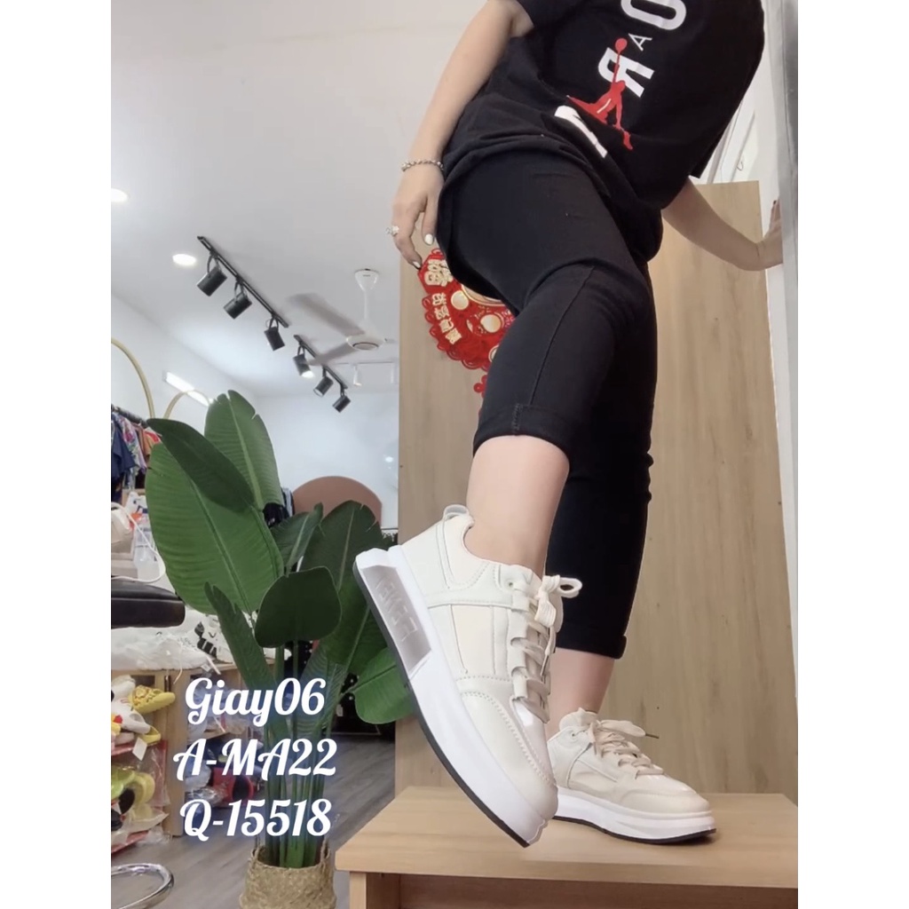 Giày sneaker Unisex kiểu dáng thể thao đế độn 3,5cm Giay Giay06