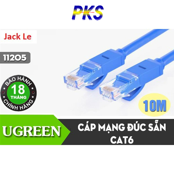 Dây mạng 10M Cat 6 UTP NW102 Ugreen 11205 chính hãng