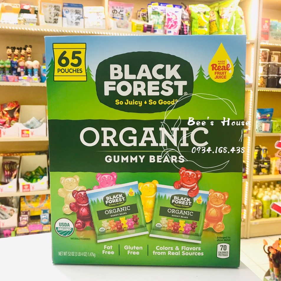 Kẹo Dẻo Gấu Black Forest Organic
