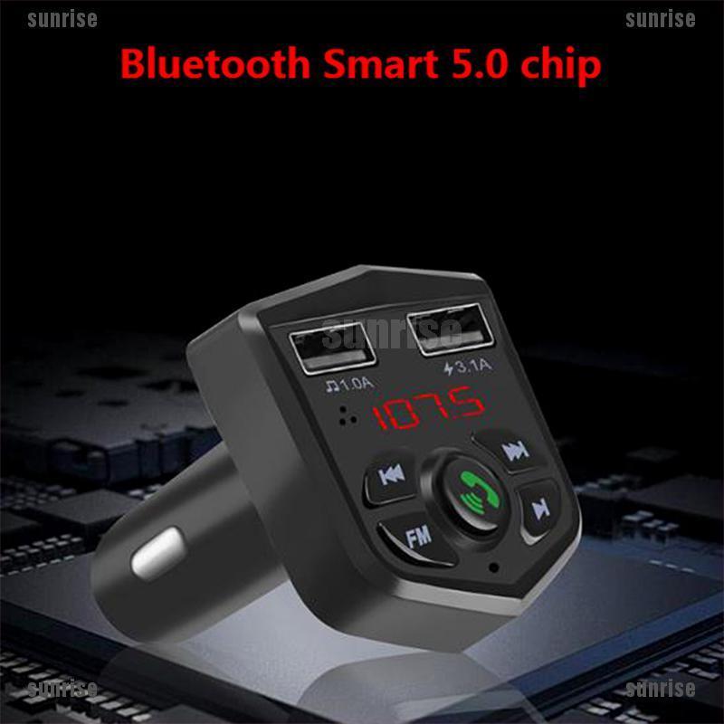 Máy Nghe Nhạc Mp3 Không Dây Bluetooth 5.0 Cho Xe Hơi