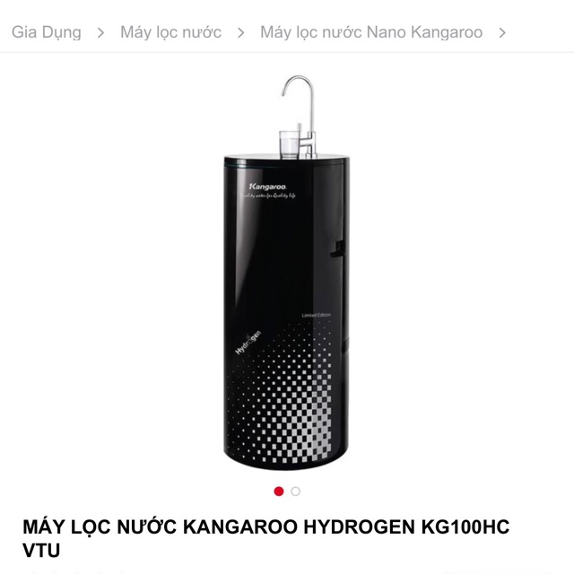 MÁY LỌC NƯỚC KANGAROO HYDROGEN KG100HC VTU