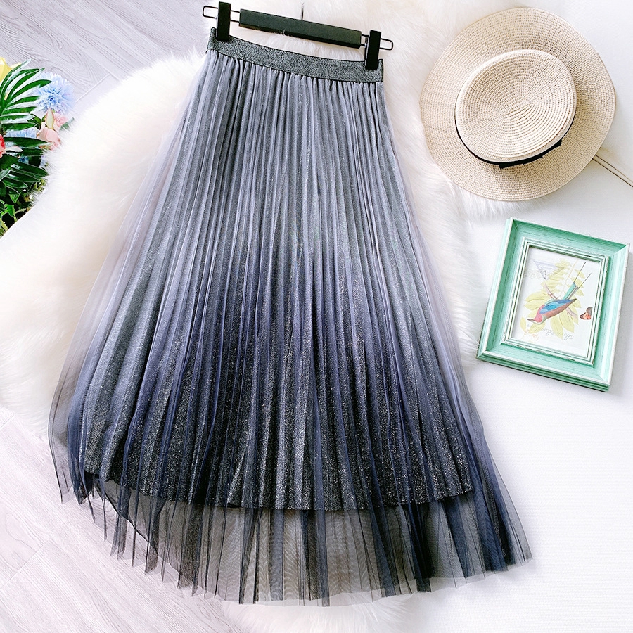 Chân Váy Vải Tuyn Phối Màu Gradient Nữ Tính | BigBuy360 - bigbuy360.vn