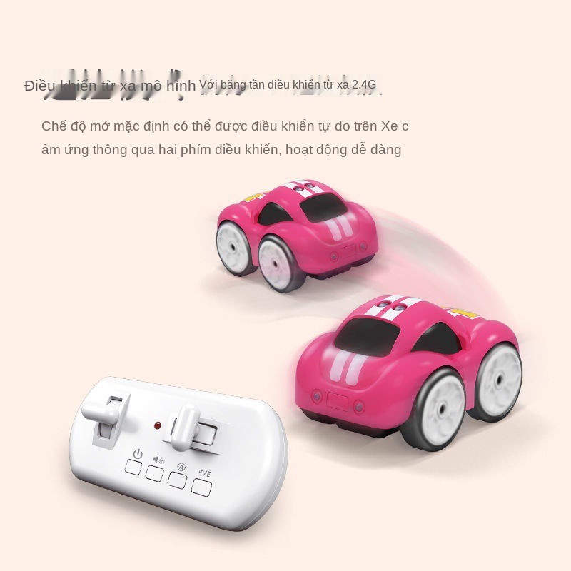 Quạt ô tô điều khiển từ xa sạc nhỏ cảm ứng mini đua xe điện bé trai đồ chơi trẻ em