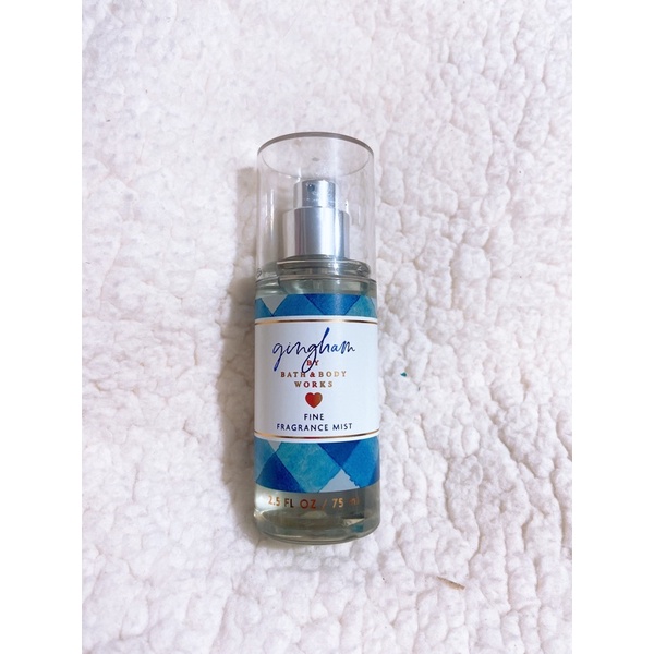 Gingham BBW sữa tắm lotion nước hoa xịt thơm toàn thân Bath & Body Works Gel Mist Chuẩn Auth