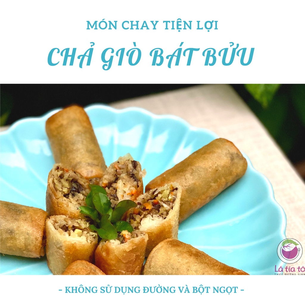 CHẢ GIÒ CHAY ĐÔNG LẠNH - LÁ TÍA TÔ