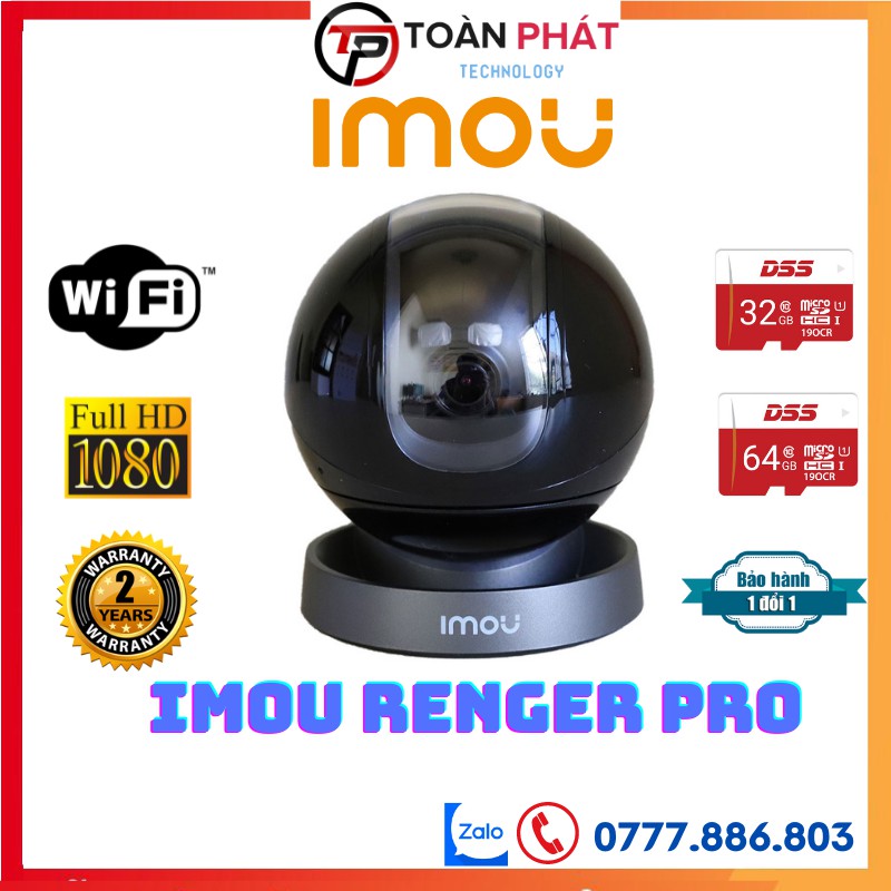 Camera wifi imou Renger Pro REX 4MP  chính hãng trong nhà , Camera imou an ninh quan sát của Dahua có đàm thoại 2 chiều | BigBuy360 - bigbuy360.vn