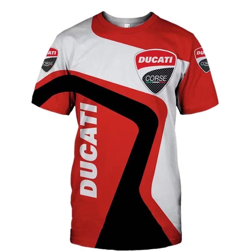 Áo Thun Tay Ngắn In Hình Ducati 3D Thời Trang Mùa Hè 2022 Cho Nam