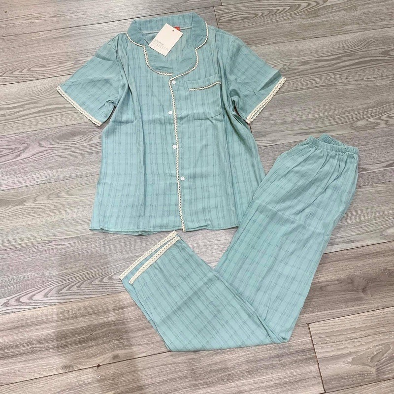 BỘ PIJAMA CHẤT ĐŨI HÀN MẪU TRƠN
