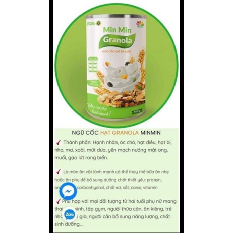 NGŨ CỐC NGUYÊN HẠT ĂN LIỀN CHUẨN ORGANIC HỘP 400g - 500G