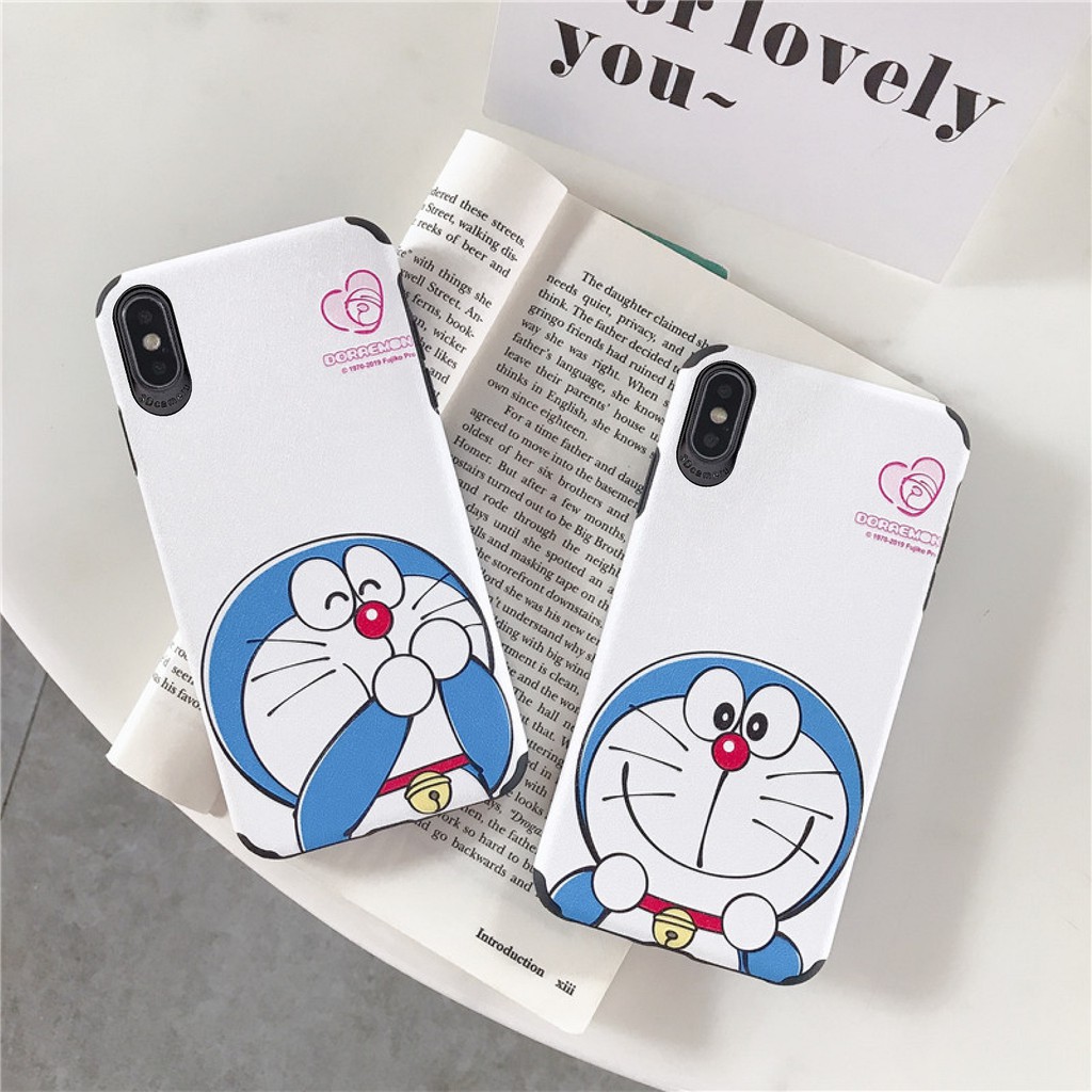 Ốp Lưng Iphone Da IMD chống bẩn, chống sốc Doraemon 2 - D029