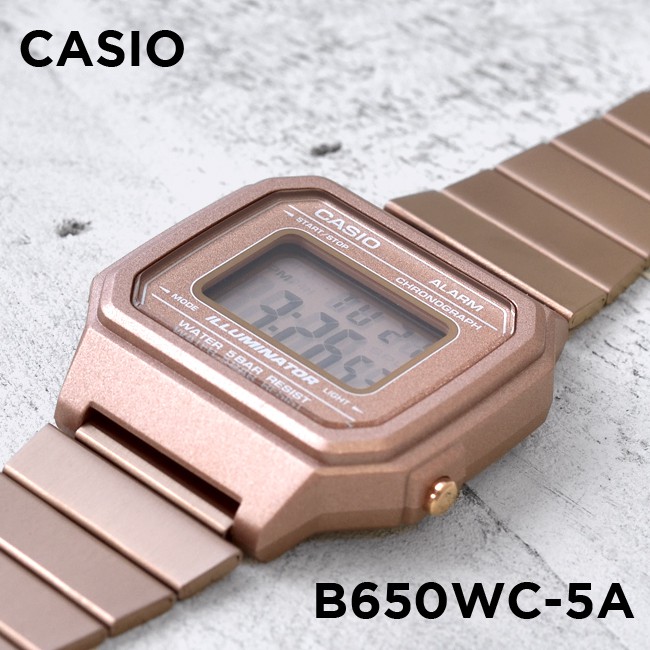 Đồng hồ nữ dây kim loại Casio Standard chính hãng Anh Khuê B650WC-5ADF