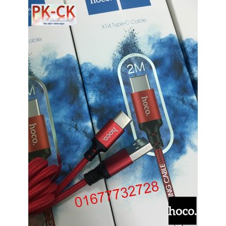 Cáp sạc Hoco X14 Type C 2M Bh 12T