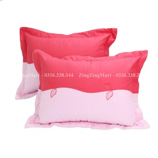 Vỏ Gối Đầu Cotton Hàn Quốc Loại Dày Đẹp Có Lót Bông - Kích Thước 45cm x 65cm
