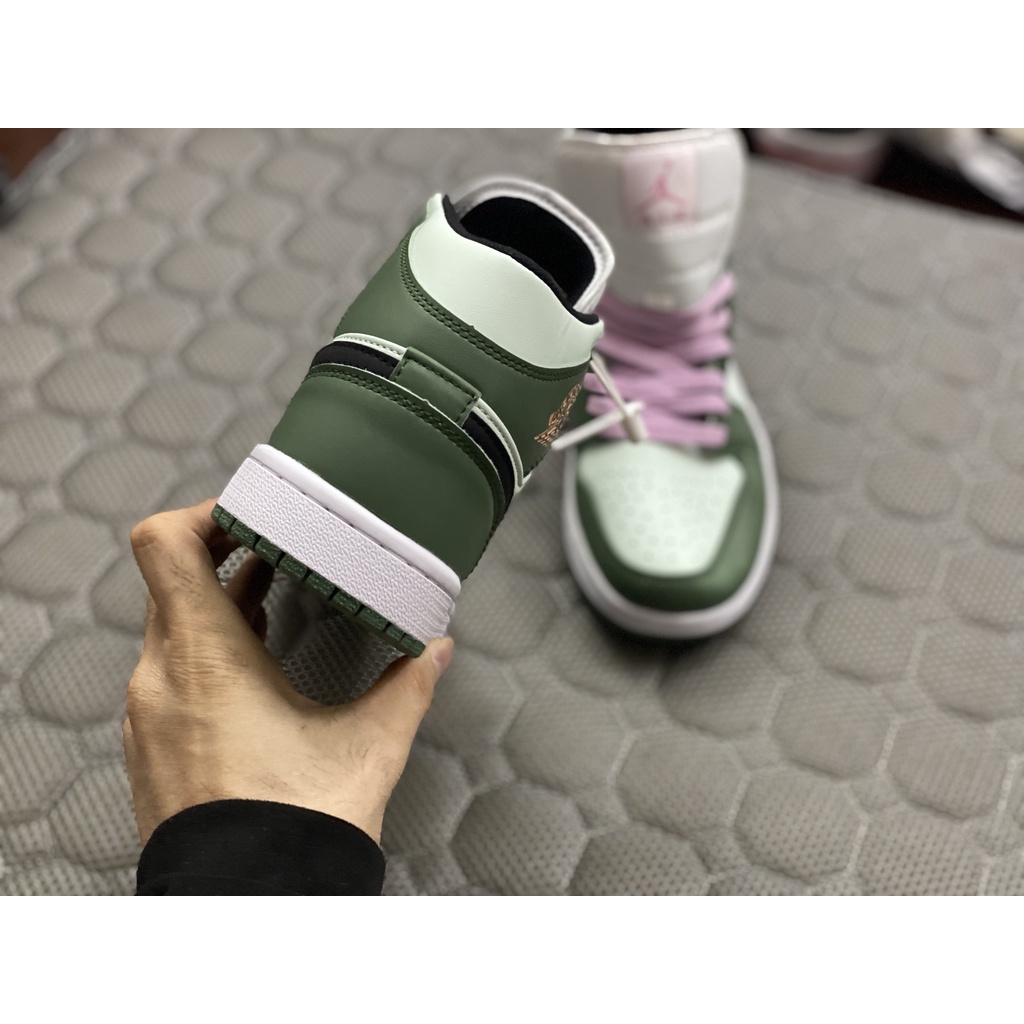 Giày Thể Thao Air Jordan 1 Mid SE Dutch Green- Trà xanh Cao Cổ Bản S.c | BigBuy360 - bigbuy360.vn