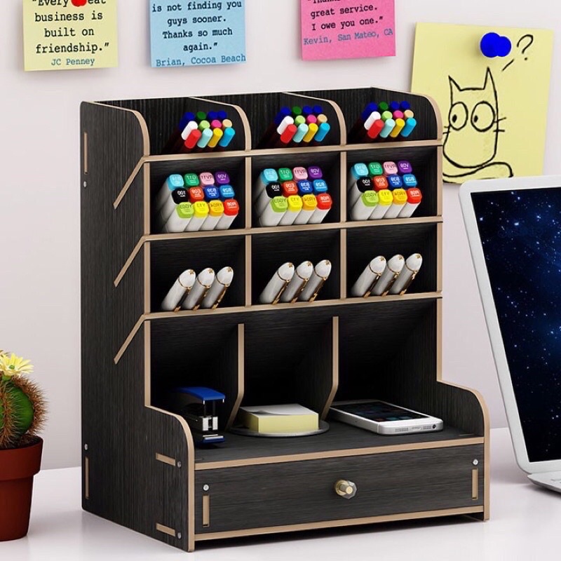 Hộp đựng bút, kệ đựng đồ văn phòng phẩm đa năng để bàn
