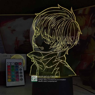 [ĐÈN NGỦ ANIME LED 3D]  Đèn Ngủ Jujutsu Kaisen Toge Inumaki Type 03 AJKN0503 16 MÀU TUỲ CHỈNH