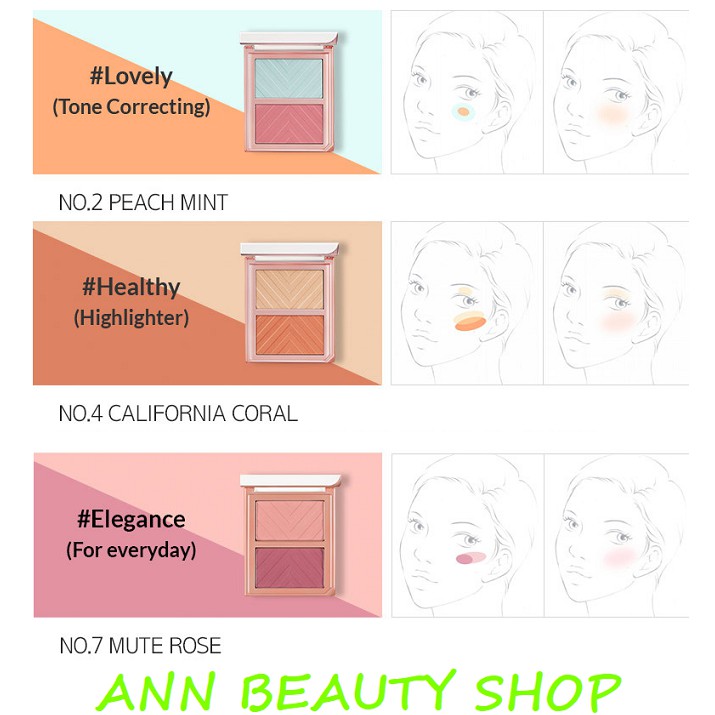 Má hồng Laneige Ideal Blush Duo (tặng kèm cọ) DATE 4/2022 | BigBuy360 - bigbuy360.vn