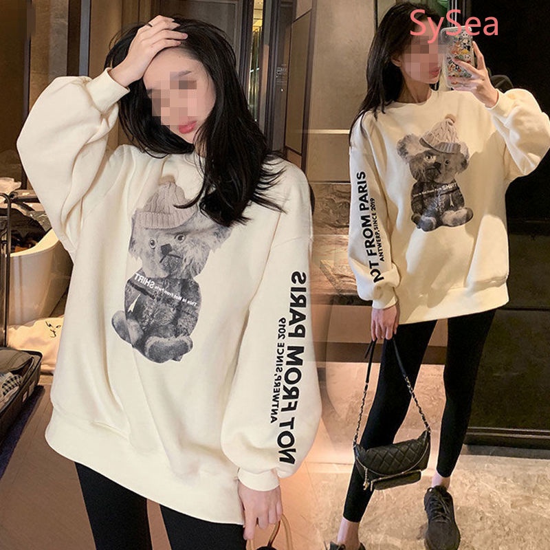 Áo sweater dáng rộng phong cách Hàn Quốc thời trang mùa thu cho nữ