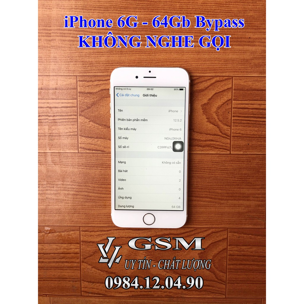 Điện Thoại Apple iPhone 6g 64Gb Bypass (không nghe gọi)