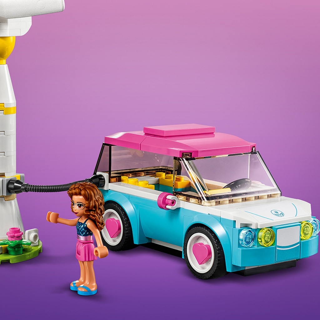 Đồ chơi xếp hình, láp ráp LEGO FRIENDS Ô Tô Điện Sành Điệu Của Olivia 41443 183 mảnh ghép cho bé trên 6 tuổi