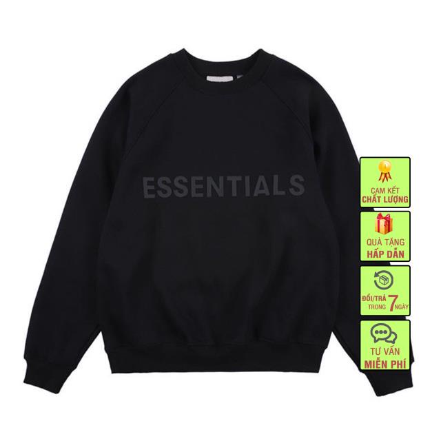 Áo Sweater ESSENTIAL Nam Nữ Unisex,Chất Nỉ dày dặn, Phom thụng Unisex. | BigBuy360 - bigbuy360.vn