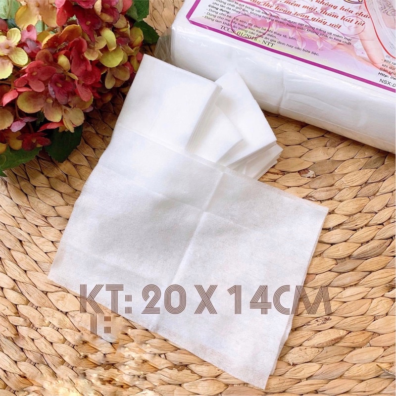 Khăn Khô Đa Năng Baby Hiền Trang Gói 220 gr 200 Tờ An Toàn Cho Bé Bông Bi Kids Store