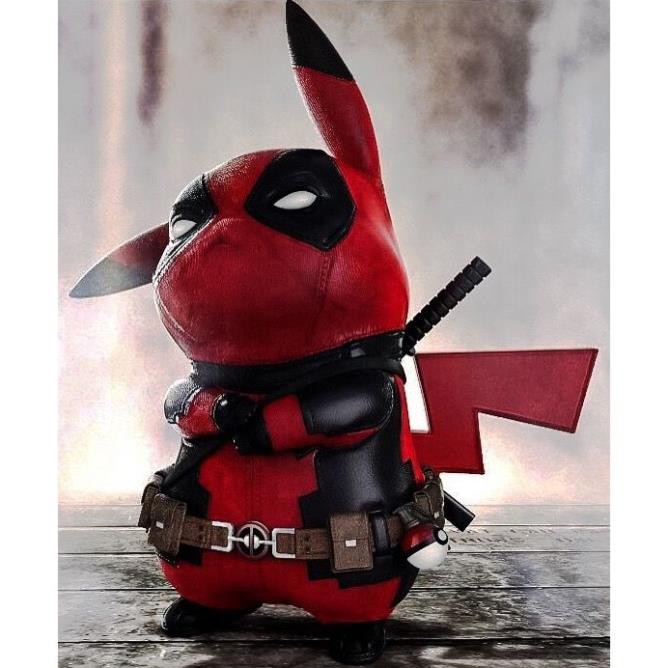 (CÓ SẴN) Mô Hình Deadpool Pikachu Cao 15cm