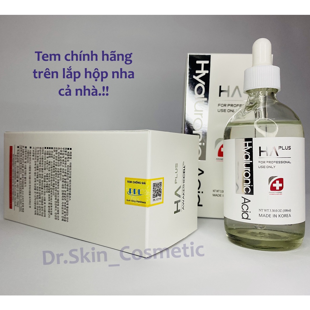 Serum HA Plus Hyaluronic Acid Dưỡng Ẩm Phục Hồi Da Chống Lão Hóa Hiệu Quả - Tinh Chất Cấp Ẩm Dưỡng Trắng Da Chính Hãng.