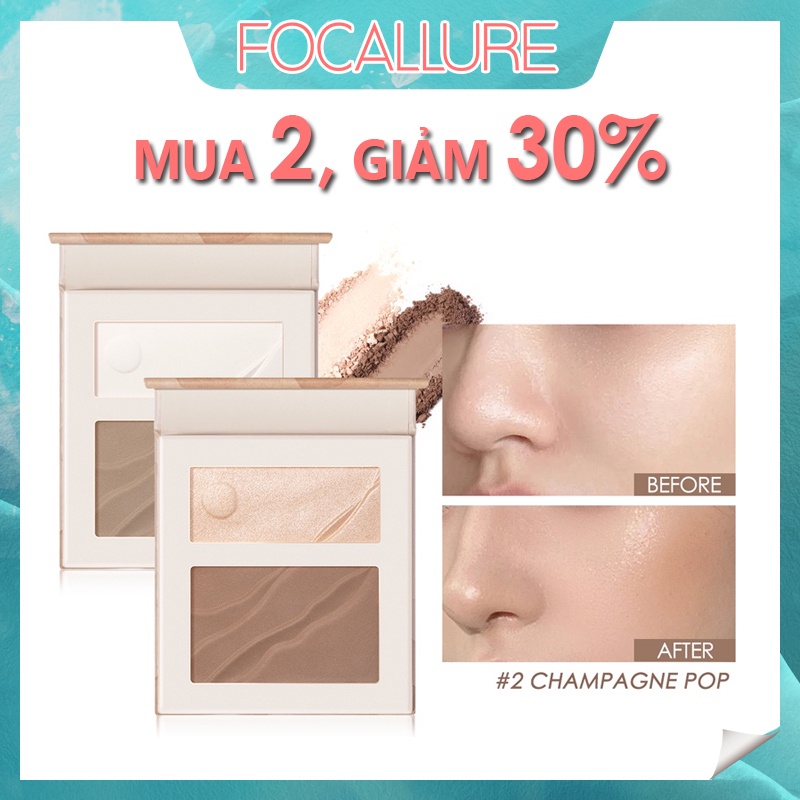 Bảng Phấn Tạo Khối Và Bắt Sáng Focallure Lâu Trôi Màu Sắc Tự Nhiên