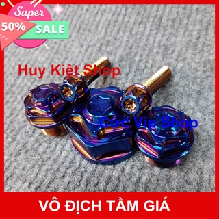 HCM- [Sale Khủng] - Bộ 5 Ốc Chảng Ba Xi Titan Cực Đẹp Dành Cho Xe Raider ( Xăng Cơ ) + Satria ( Xăng Cơ ) 2413